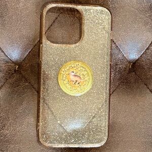 Glitter Gold Hufflepuff IPhone 14 Pro Max Case